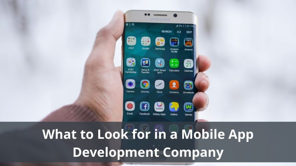 What to Look for in a Mobile App Development Company