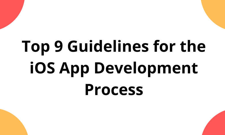 Top 9 Guidelines for the iOS App Development Process