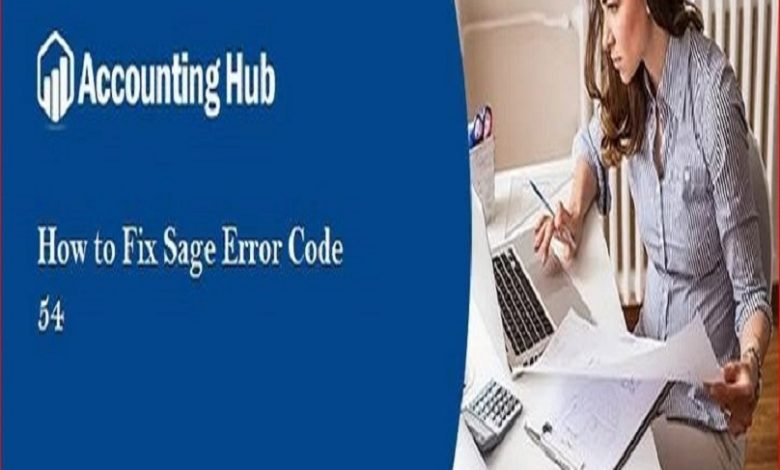 Resolve Sage 50 Error 54