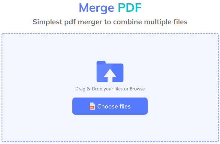 Merge PDF Homepage 