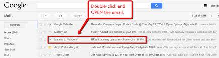 Double click an email