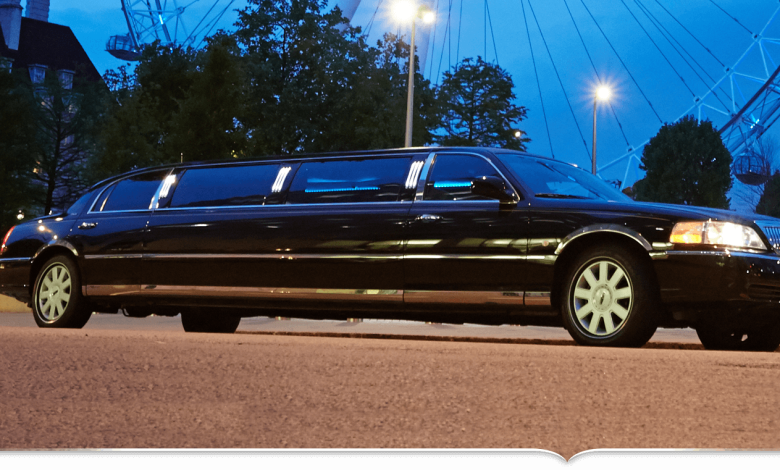 Black limousine