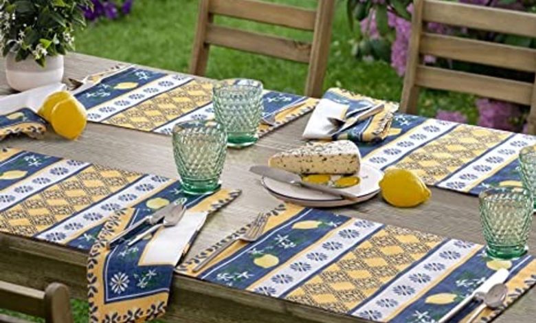 Set the table with the stylish Provence placemats for your special evening