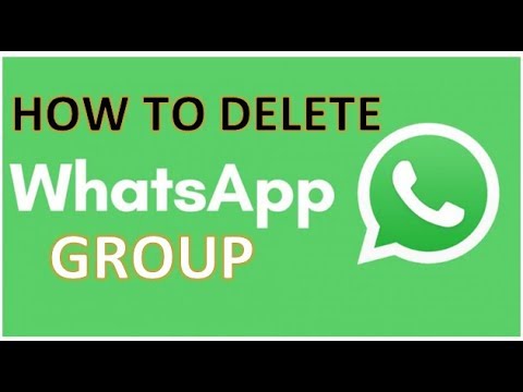 how to delete whatsapp group