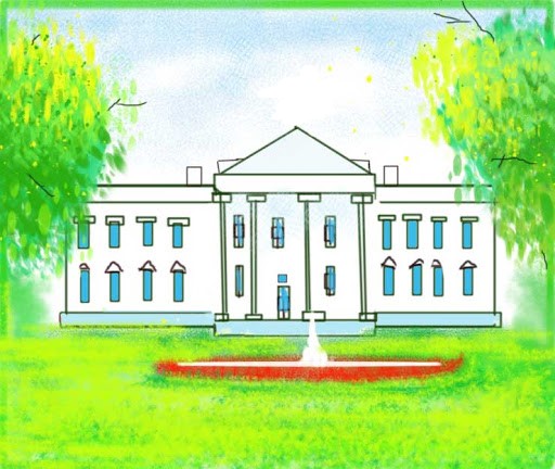 How To Draw The White House